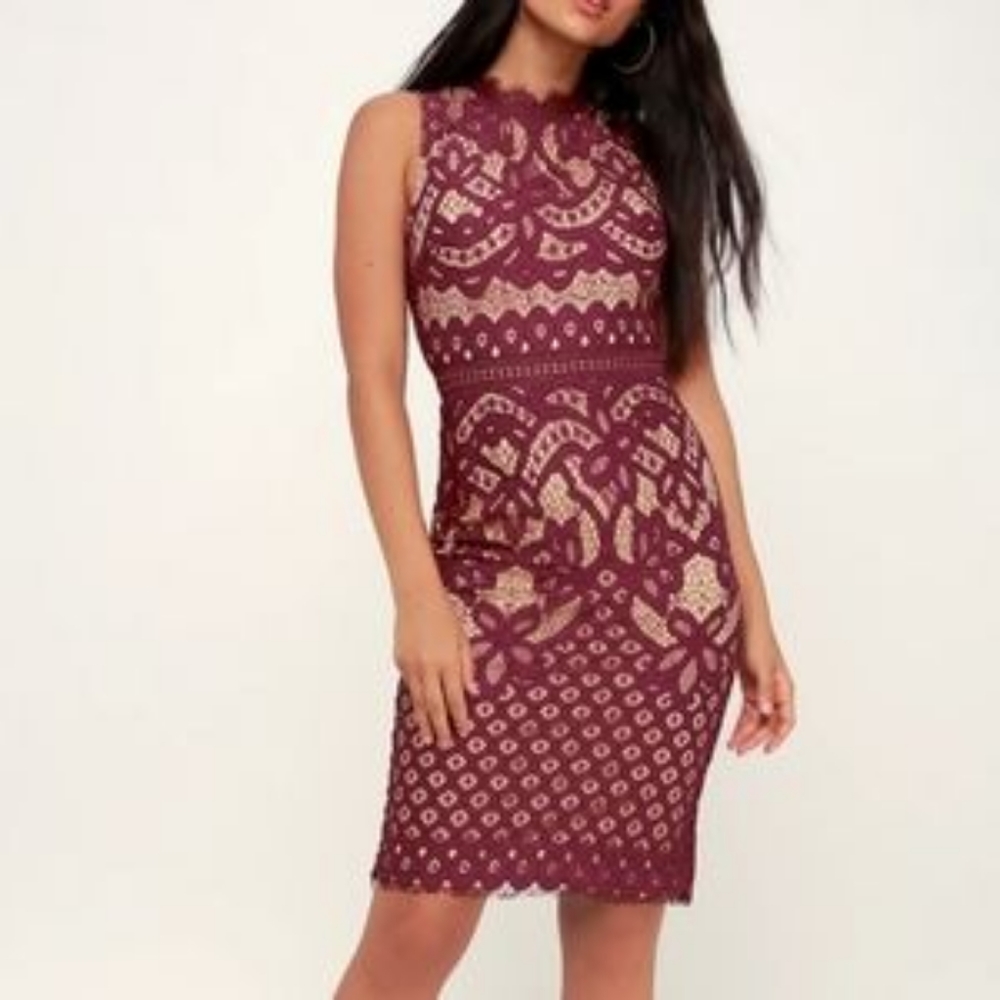Lulu's Lace Mini Dress